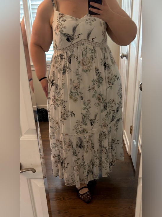 torrid Dresses & Skirts - torrid Maxi Dress with Botanical & Crane Print